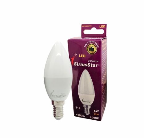Світлодіодна лампа SIRIUSSTAR 3202 6W-4000K-E14