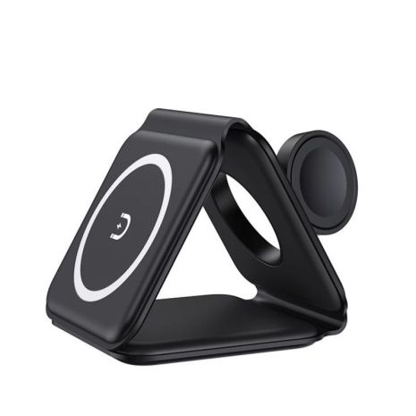 Складное беспроводное зарядное устройство 3 в 1 Magsafe 15 Вт для iPhone, Apple Watch и AirPods Black