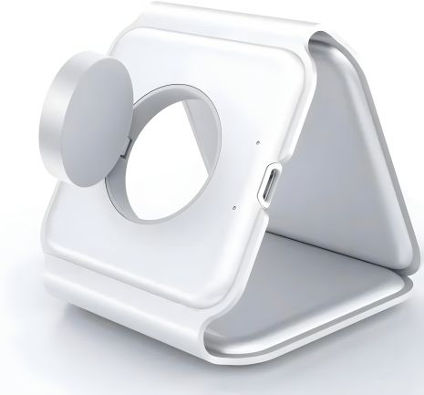Складная Magsafe зарядка 3 в 1, 15 Вт, для iPhone, Apple Watch и AirPods White