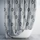 Штора для ванної довга 180x220 см Rings grey Tropik Штора для ванної довга 180x220 см Rings grey Tropik