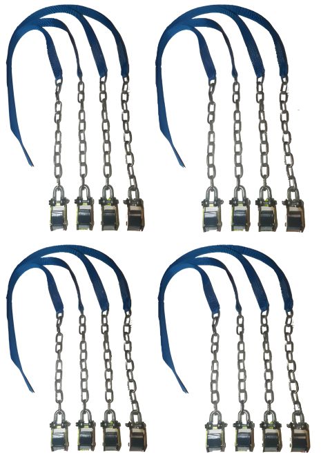 Протиковзні ланцюги браслети, комплект з 16 шт