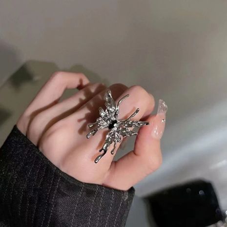 Жіноче кільце каблучка Butterfly Метелик в стилі ретро панк Жіноче кільце каблучка Butterfly Метелик в стилі ретро панк