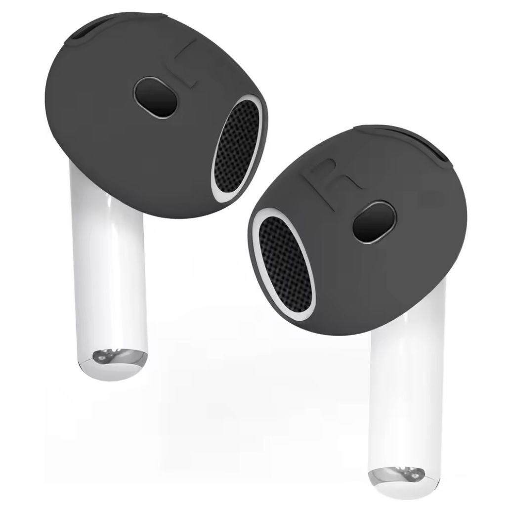 Антиковзні накладки для навушників Airpods 4, пара, black Антиковзні накладки для навушників Airpods 4, пара, black