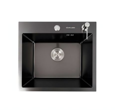 Мойка кухонная 50*45 черная VALESO Handmade с PVD покрытием (3,0/1,5) Мойка кухонная 50*45 черная VALESO Handmade с PVD покрытием (3,0/1,5)