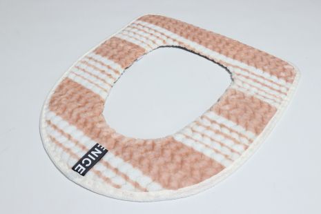 М'яка накладка на ободок унітазу на липучках арт. 0183 рожева