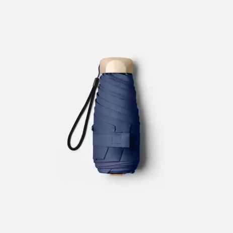 Парасолька кишенькова UPF50DB від дощу та сонця dark blue