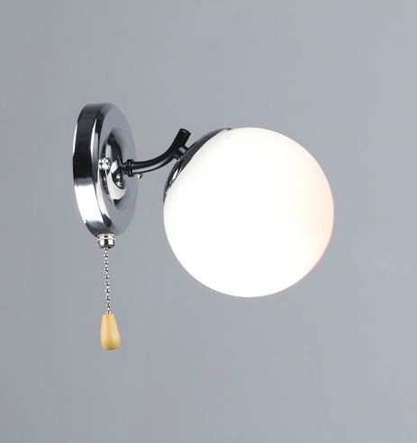 Настінне бра VALESO K2318/1W чорний+хром E27