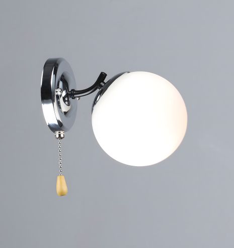 Настінне бра VALESO K2318/1W чорний+хром E27