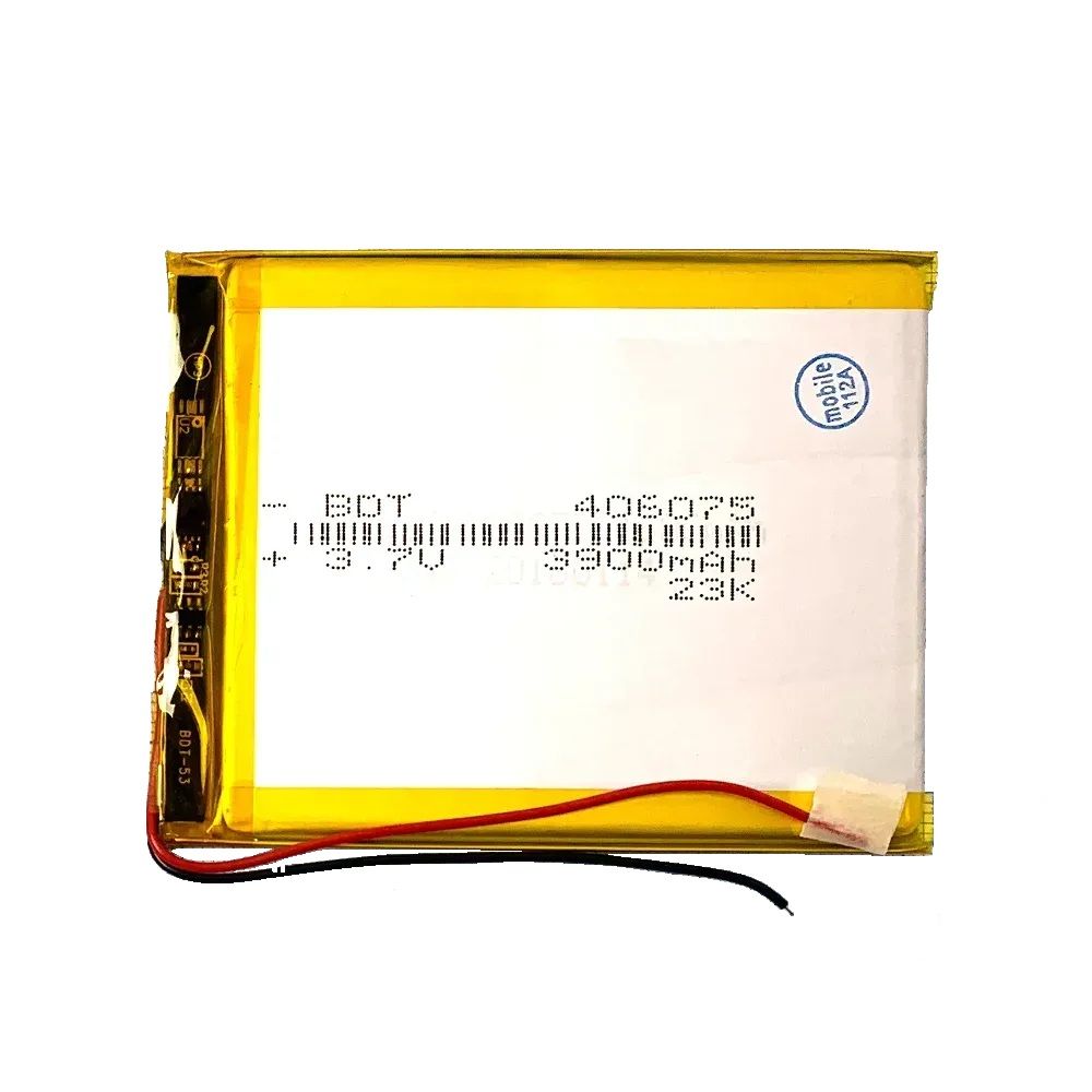 Аккумулятор универсальный 406075 74 х 59 х 3 мм 3900 mAh 3.7V, Аккумулятор универсальный 406075 74 х 59 х 3 мм 3900 mAh 3.7V,