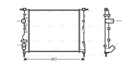 Радиатор охлаждения DACIA LOGAN, RENAULT THALIA, AVA (RTA2218) Радиатор охлаждения DACIA LOGAN, RENAULT THALIA, AVA (RTA2218)