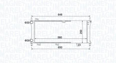 Радіатор охолодження FIAT PANDA, MAGNETI MARELLI (350213814000) Радіатор охолодження FIAT PANDA, MAGNETI MARELLI (350213814000)