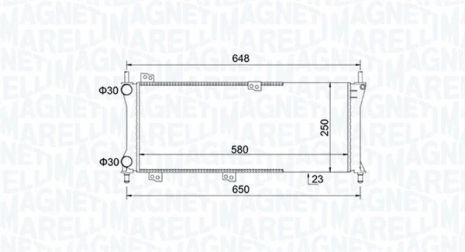 Радиатор охлаждения FIAT PANDA, MAGNETI MARELLI (350213814000) Радиатор охлаждения FIAT PANDA, MAGNETI MARELLI (350213814000)