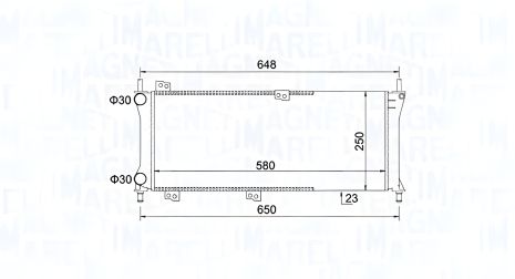 Радиатор охлаждения для FIAT PANDA, MAGNETI MARELLI (350213814000) Радиатор охлаждения для FIAT PANDA, MAGNETI MARELLI (350213814000)