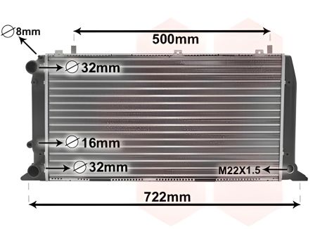 Радіатор охолодження AUDI CABRIOLET 1.8, Van Wezel (03002047)