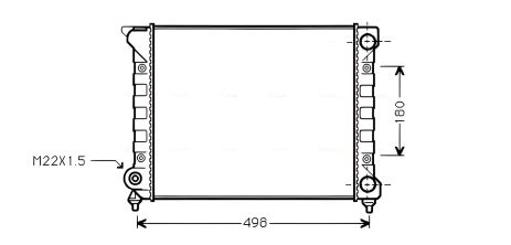 Охлаждения радиатор для VW PASSAT от AVA (VN2070) Охлаждения радиатор для VW PASSAT от AVA (VN2070)