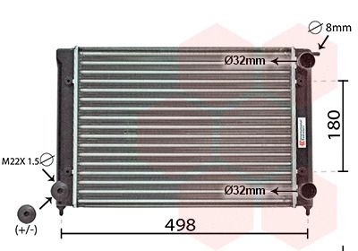 Радіатор охолодження 58002040 VW, VAN WEZEL (58002040) Радіатор охолодження 58002040 VW, VAN WEZEL (58002040)