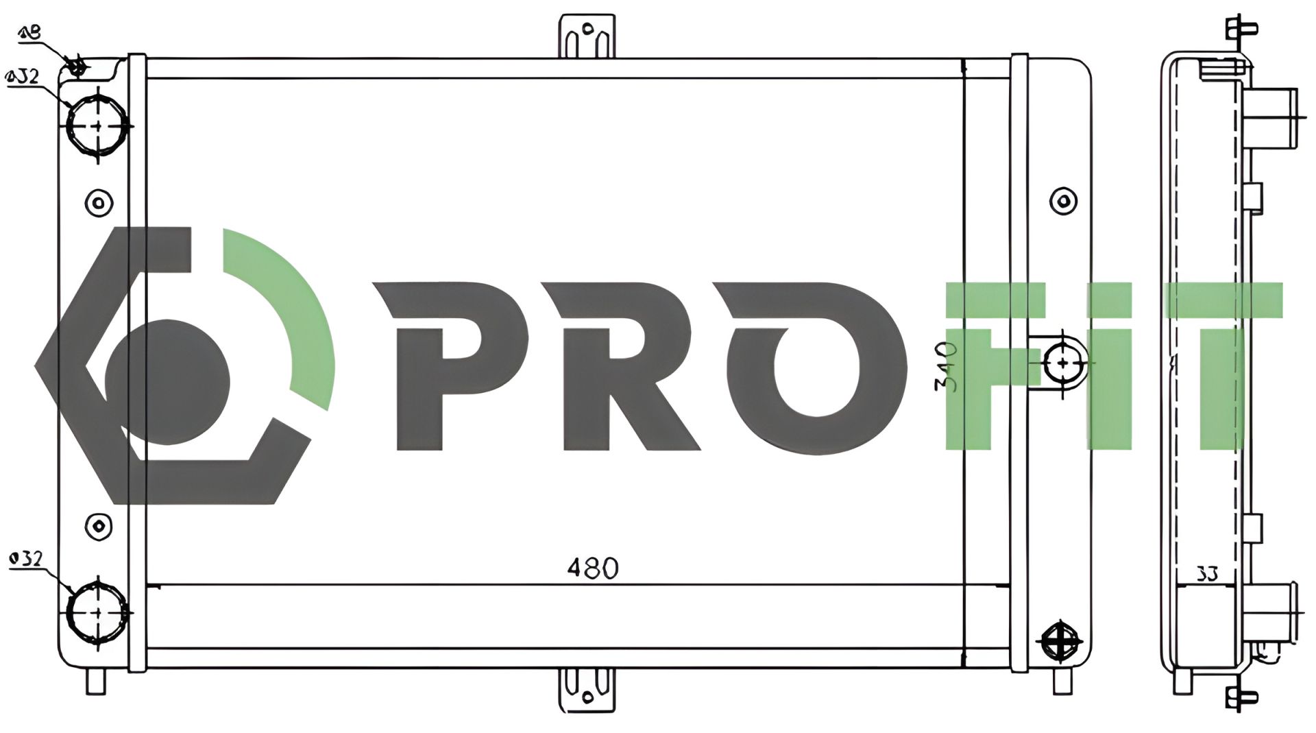 Радіатор охолодження LADA 2108, PROFIT Радіатор охолодження LADA 2108, PROFIT