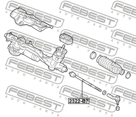 Рулевая тяга для AUDI Q3, SEAT TARRACO, FEBEST (2322B7)
