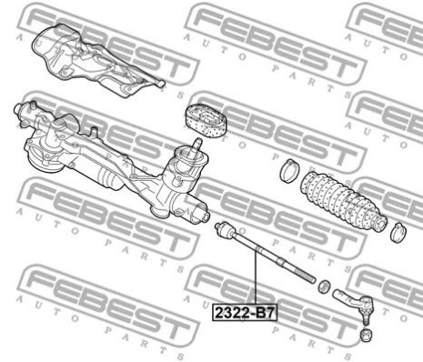 Тяга рульова AUDI Q3, SEAT TARRACO, FEBEST (2322B7) Тяга рульова AUDI Q3, SEAT TARRACO, FEBEST (2322B7)