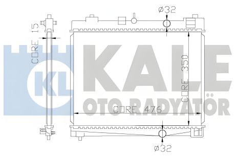 Радиатор охлаждения для TOYOTA YARIS, KALE OTO RADYATOR (367000) Радиатор охлаждения для TOYOTA YARIS, KALE OTO RADYATOR (367000)