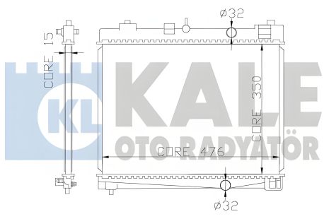 Радиатор охлаждения для TOYOTA YARIS, KALE OTO RADYATOR (367000) Радиатор охлаждения для TOYOTA YARIS, KALE OTO RADYATOR (367000)