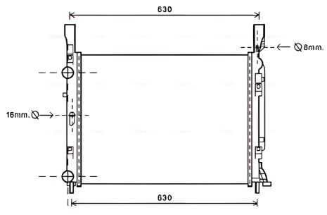 Радіатор охолодження для MERCEDES-BENZ CITAN, RENAULT KANGOO від AVA COOLING (RTA2469) Радіатор охолодження для MERCEDES-BENZ CITAN, RENAULT KANGOO від AVA COOLING (RTA2469)