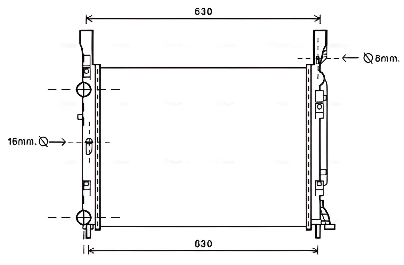 Радіатор охолодження для MERCEDES-BENZ CITAN, RENAULT KANGOO від AVA COOLING (RTA2469) Радіатор охолодження для MERCEDES-BENZ CITAN, RENAULT KANGOO від AVA COOLING (RTA2469)