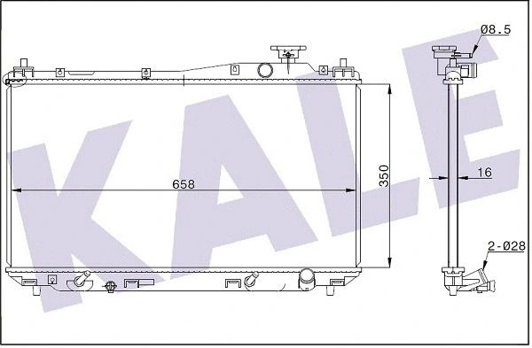 Радіатор охолодження HONDA CIVIC, KALE OTO RADYATOR (356900) Радіатор охолодження HONDA CIVIC, KALE OTO RADYATOR (356900)