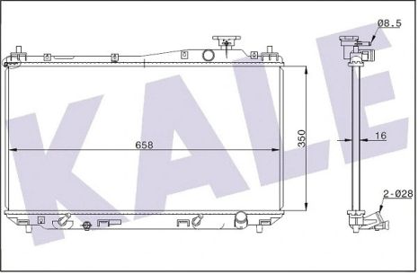 Радіатор охолодження HONDA CIVIC, KALE OTO RADYATOR (356900) Радіатор охолодження HONDA CIVIC, KALE OTO RADYATOR (356900)