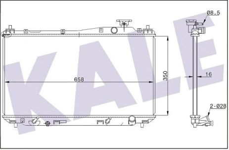 Радіатор охолодження HONDA CIVIC, KALE OTO RADYATOR (356900) Радіатор охолодження HONDA CIVIC, KALE OTO RADYATOR (356900)