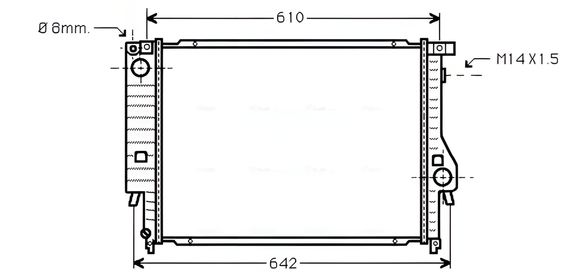 Охолоджуючий радіатор для BMW 3, AVA COOLING (BW2047) Охолоджуючий радіатор для BMW 3, AVA COOLING (BW2047)