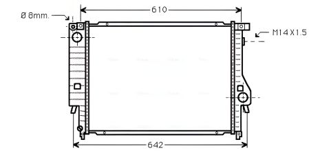 Охолоджуючий радіатор для BMW 3, AVA COOLING (BW2047) Охолоджуючий радіатор для BMW 3, AVA COOLING (BW2047)