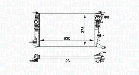 Радиатор охлаждения RENAULT SCÉNIC, MAGNETI MARELLI (350213158300) Радиатор охлаждения RENAULT SCÉNIC, MAGNETI MARELLI (350213158300)