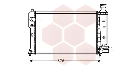 Радиатор для охлаждения PEUGEOT 405, Van Wezel (40002097)