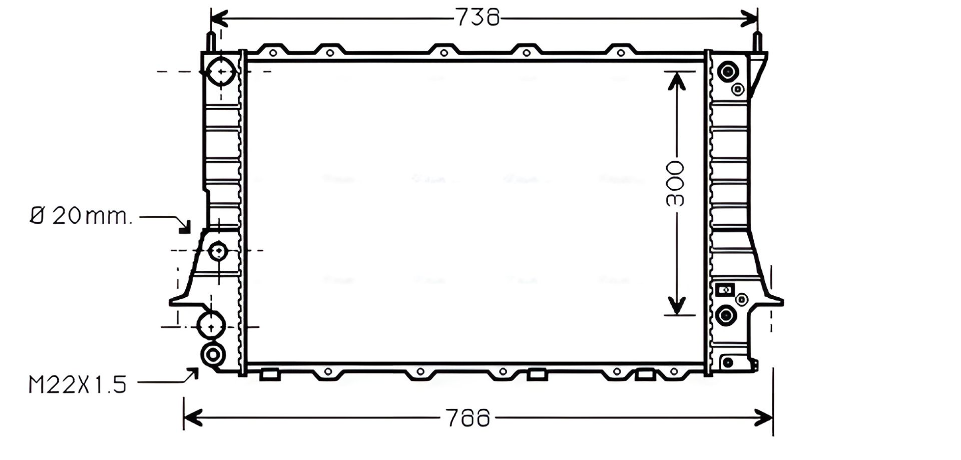 Радіатор охолодження AUDI A6, AVA COOLING (AIA2078) Pro Радіатор охолодження AUDI A6, AVA COOLING (AIA2078) Pro