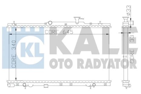 Радіатор охолодження HYUNDAI ACCENT, KALE OTO RADYATOR (369000) Радіатор охолодження HYUNDAI ACCENT, KALE OTO RADYATOR (369000)