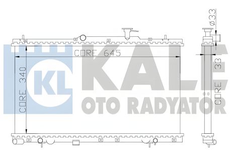 Радіатор охолодження для HYUNDAI ACCENT від KALE OTO RADYATOR (369000) Радіатор охолодження для HYUNDAI ACCENT від KALE OTO RADYATOR (369000)