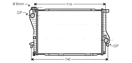 Охлаждающий радиатор ALPINA ROADSTER, BMW 5, AVA COOLING (BWA2233) Охлаждающий радиатор ALPINA ROADSTER, BMW 5, AVA COOLING (BWA2233)