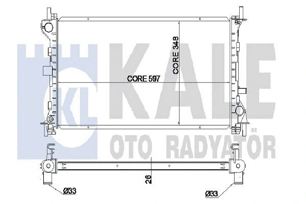 Радіатор охолодження FORD FOCUS, KALE OTO RADYATOR (349700) Радіатор охолодження FORD FOCUS, KALE OTO RADYATOR (349700)