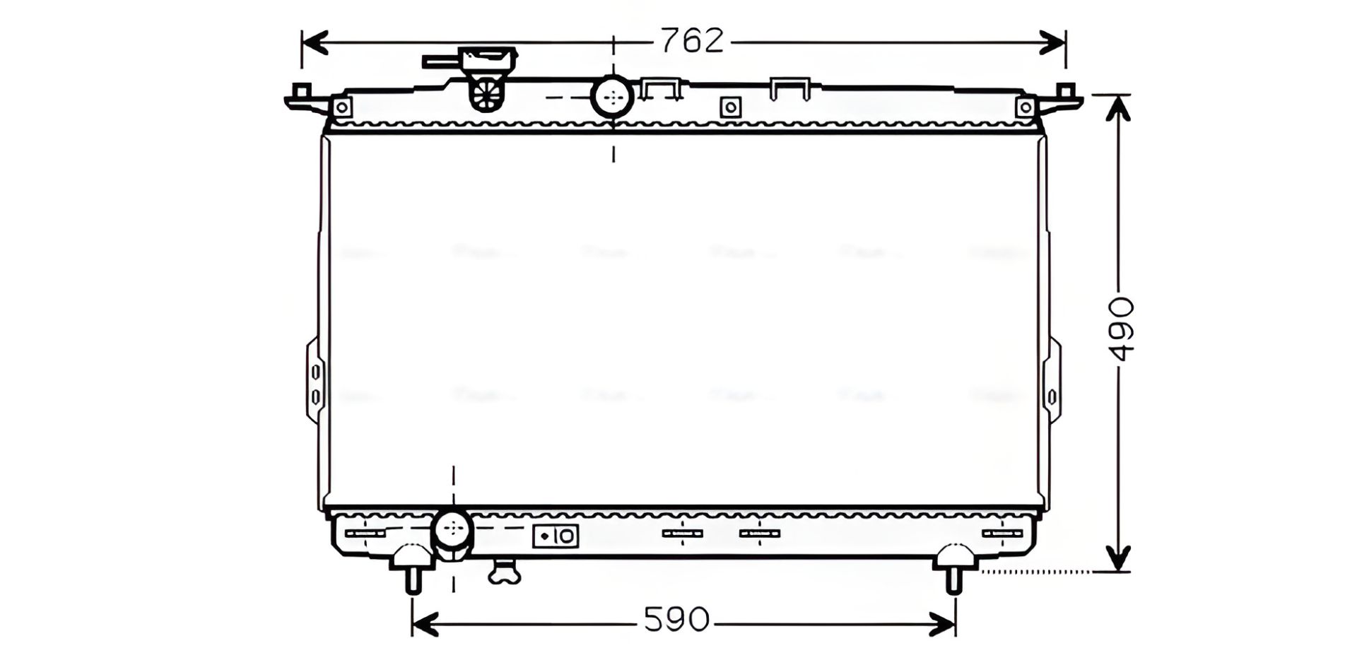 Радіатор охолодження для KIA MAGENTIS, HYUNDAI XG, AVA COOLING (HY2106) Радіатор охолодження для KIA MAGENTIS, HYUNDAI XG, AVA COOLING (HY2106)