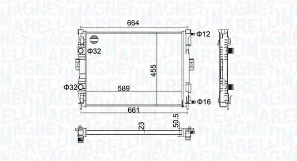 Радіатор охолодження RENAULT GRAND, MAGNETI MARELLI (350213160600) Радіатор охолодження RENAULT GRAND, MAGNETI MARELLI (350213160600)