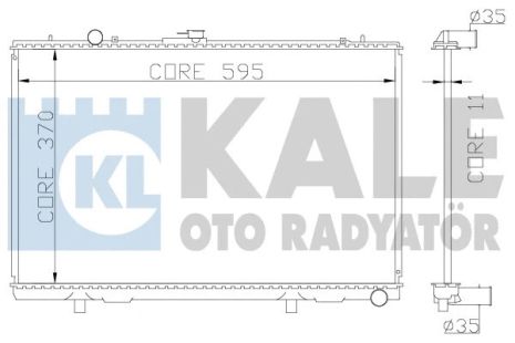Радіатор охолодження MITSUBISHI L, KALE OTO RADYATOR (362200) Радіатор охолодження MITSUBISHI L, KALE OTO RADYATOR (362200)