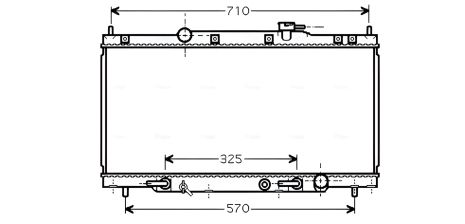 Радіатор охолодження для HONDA ELEMENT, AVA COOLING (HD2163) Радіатор охолодження для HONDA ELEMENT, AVA COOLING (HD2163)