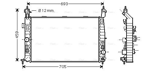 Радіатор охолодження OPEL MERIVA, VAUXHALL MERIVA, AVA COOLING (OL2348) Радіатор охолодження OPEL MERIVA, VAUXHALL MERIVA, AVA COOLING (OL2348)