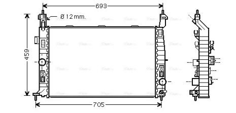 Радіатор охолодження OPEL MERIVA, VAUXHALL MERIVA, AVA COOLING (OL2348) Радіатор охолодження OPEL MERIVA, VAUXHALL MERIVA, AVA COOLING (OL2348)