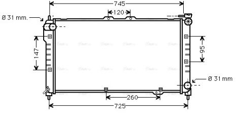 Радіатор охолодження MAZDA 323, AVA COOLING (MZ2101) Радіатор охолодження MAZDA 323, AVA COOLING (MZ2101)