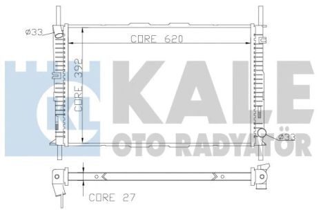 Радіатор охолодження FORD MONDEO, KALE OTO RADYATOR (368700) Радіатор охолодження FORD MONDEO, KALE OTO RADYATOR (368700)