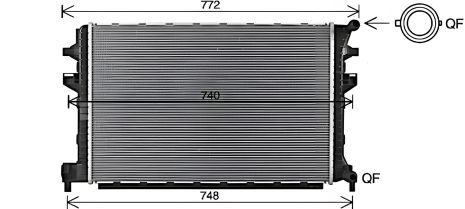 Радіатор охолодження CUPRA FORMENTOR, SKODA OCTAVIA