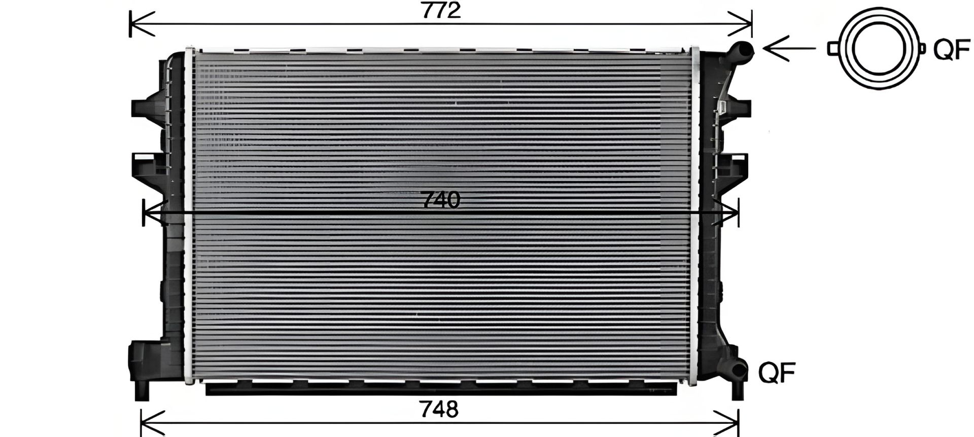 Радіатор охолодження CUPRA FORMENTOR, SKODA OCTAVIA Радіатор охолодження CUPRA FORMENTOR, SKODA OCTAVIA