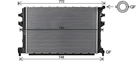Радіатор охолодження CUPRA FORMENTOR, SKODA OCTAVIA